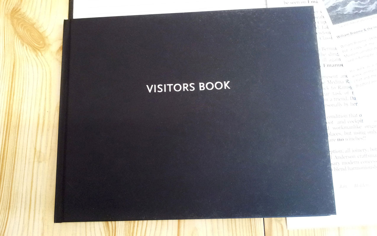 Ramsgate Maritime Museum visitors book